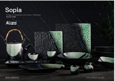 PREMIUM CERAMIC REACTIVE GLAZE SOPIA PATTREN (HOTEL USE)
