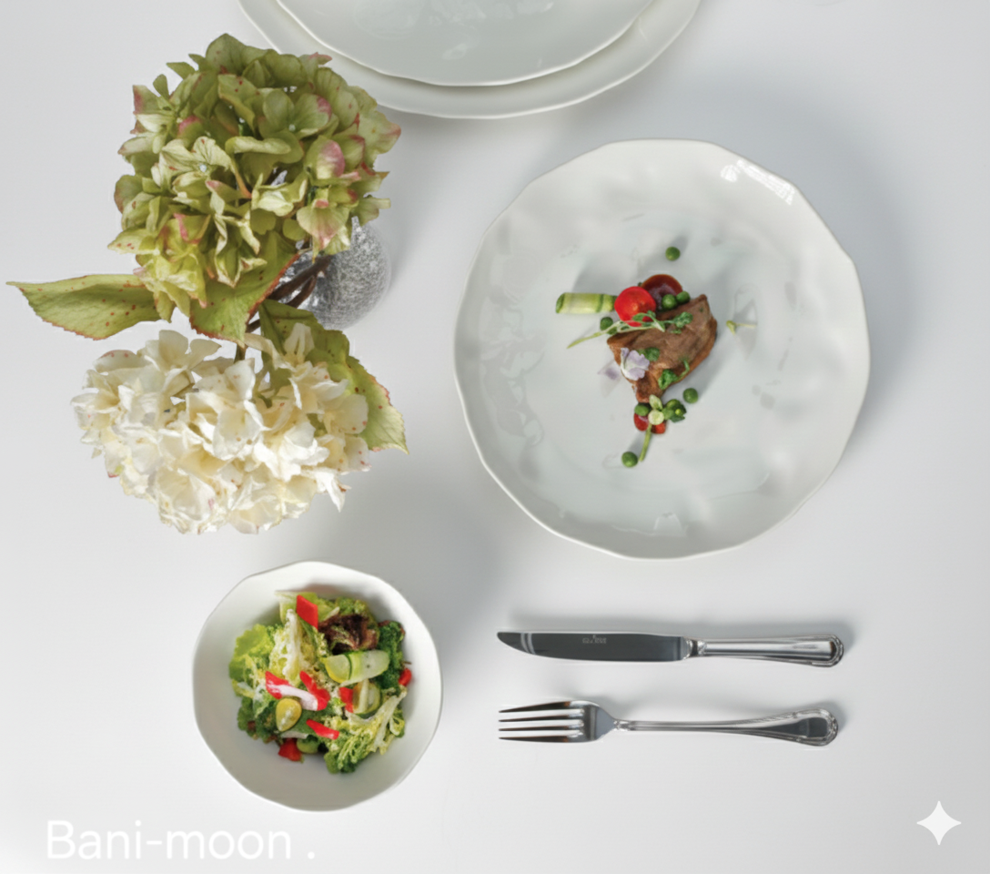 PREMIUM CERAMIC CROCKERY REACTIVE GLAZE BANI-MOON PATTREN (HOTEL USE)