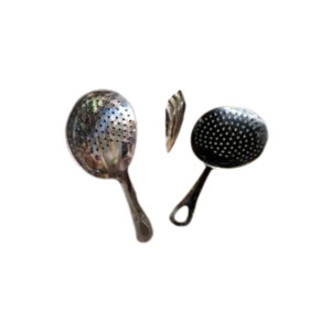 Porous Round Spoon - Black Plated - Image 4