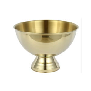 2L Champagne Bowl - Gold Plated - Image 1