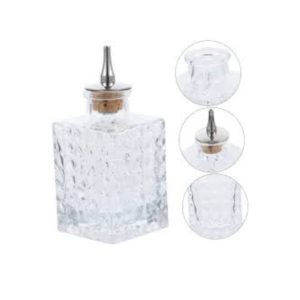 90ml Square Glass Bitter Bottle - Image 3
