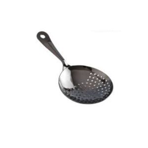 Porous Round Spoon - Black Plated - Image 1