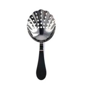 Bent Shell Strainer Spoon - Black Finish - Image 3