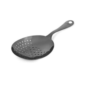 Porous Round Spoon - Black Plated - Image 6