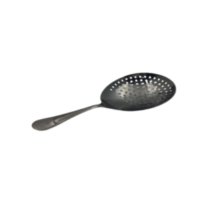 Porous Round Spoon - Black Plated - Image 3