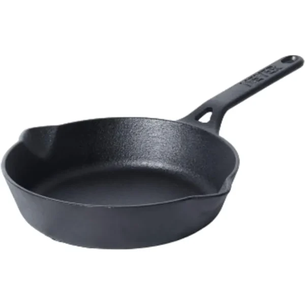 "sturdy handle" "Versatile Use" "Durable Cast" "Iron Construction" "Pre-Seasoned"