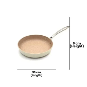 KORKMAZ KA1896 GRANITA ALUMINUM FRYPAN, 30 cm x 6 cm - Image 3