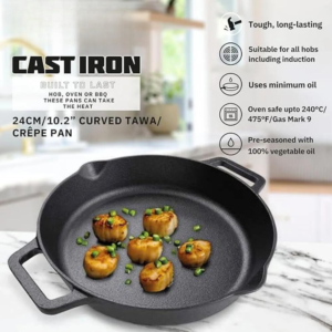 PRESTIGE PR48887 CAST IRON DUAL HANDLE FRYPAN, 24 cm - Image 3