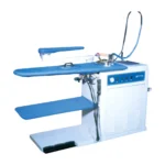 Ironing table with sleeve arm