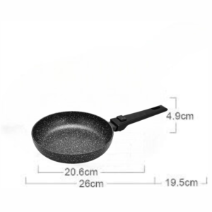 Fiore Series Aluminum Non-Stick Frying Pan with Removable Handle and Induction Bottom, 28 cm - Image 3