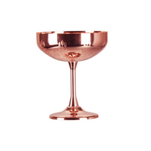 Copper Plated Margarita Glass with Wheat Ear - Image 1