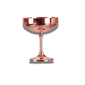 Copper Plated Margarita Glass with Wheat Ear - Image 2