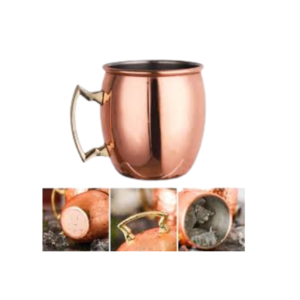 Smooth Moscow Mule Mug Copper Plated - Image 3
