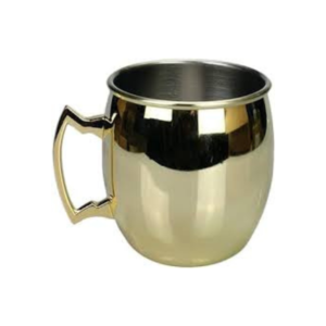 Smooth Moscow Mule Mug Gold Plated - Image 3