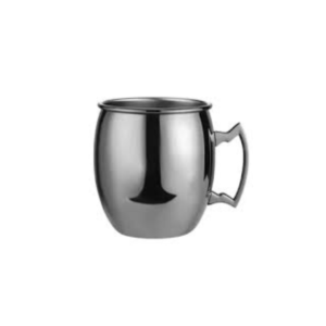 Smooth Moscow Mule Mug Black Plated - Image 2