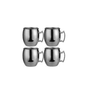 Smooth Moscow Mule Mug Black Plated - Image 3