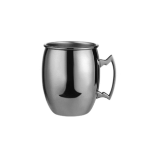 Smooth Moscow Mule Mug Black Plated - Image 1