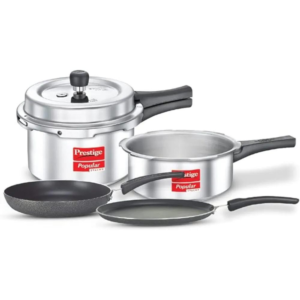 PRESTIGE MPP10180 3L+2L COMBI COOKERS+TAWA 25CM+FRYPAN 18CM - Image 5