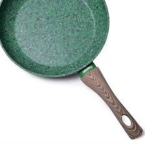 Malachite Series Aluminum Non-Stock Deep Frying Pan with Induction Bottom, 24 cm - Image 2