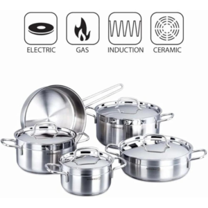 KORKMAZ KA1610 ALFA PLUS 11 PIECES COOKWARE SET - Image 3