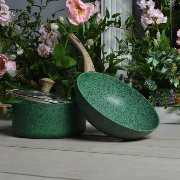 "non-stickz" "versatile Pan" "Aluminium" "Elegant Malachite" "Frying Pan"