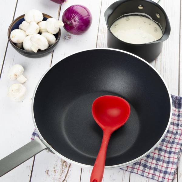 "Wok Pan" "Aluminium" "Coated Wok"