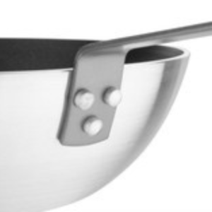 Ozti Aluminium Non-Stick Coated Wok Pan Silver, 26 cm - Image 3