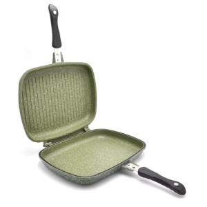 Prestige Essential Granite 2.1L Foldable Flipping Grill, Double Frypan, Green - Image 5