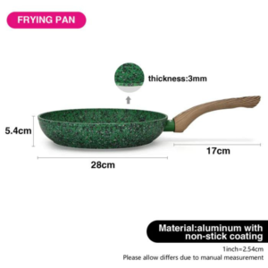 Malachite Series Aluminium Non-Stick Frying Pan with Induction Bottom, 28 cm - Image 5