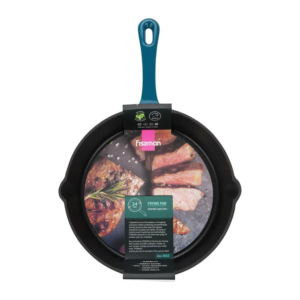 "Premium Cast" "versatile frying" "Enamel Coating" "ergonomic Pan" "Oven Safe"