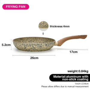 Crema Series Aluminium Non Stick Frying Pan with Induction Bottom, 20 cm - Image 7