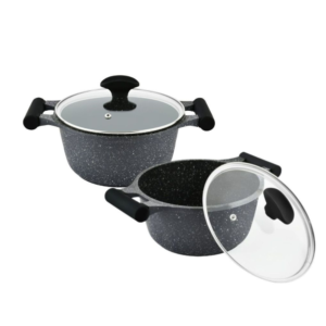 Prestige Essentials cooking set (Black) 7pc Set - Image 2