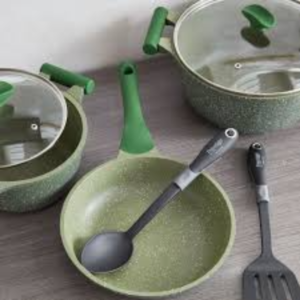 Prestige Essentials Aluminium sets 7pcs, Green - Image 4