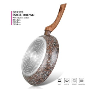 "pan’s elegant" "Stylish Pan" "Versatile Fry" "Induction Bottom" "Material" "Pan"