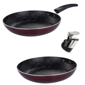 ARK Premium Marble Coated Non Stick Induction Aluminium Tapper Fry Pan, 30 Cm - Image 4
