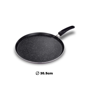 ARK Premium Marble Coated Non Stick Induction Aluminium Flat Tawa, 33 Cm - Image 2