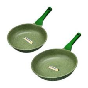Prestige Aluminium Twin Fry Pan, Green - Image 3