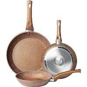 Latte Series Aluminium Non-Stick Deep Frying Pan with Induction Bottom, 26 cm - Image 2
