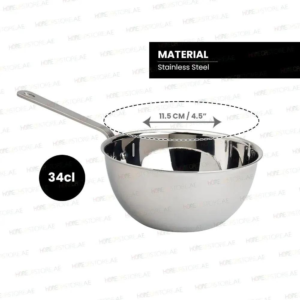 Mini Stainless Steel Wok, Serve Small Appetizers, Side Dishes, and Desserts, Ø 11.5cm, 34 cl - Image 3