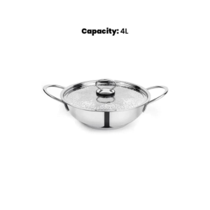 Pradeep Kadai With Stainless Steel Design Lid, 4.0 Liter - Image 3
