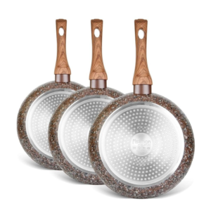 Magic Brown Series Aluminium Non Stick Frying Pan with Induction Bottom, 24 cm - Image 3