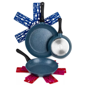 Prestige Endurance Aluminium Twin Fry Pan, Blue - Image 2