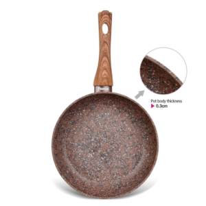 Magic Brown Series Aluminium Non Stick Frying Pan with Induction Bottom, 24 cm - Image 2