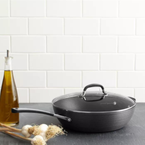 MELITA Series XylanPlus And Non-Stick Deep Frying Pan With Glass Lid in Black Color, 30 x 8 cm - Image 2