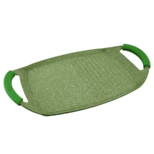 Prestige Aluminium 36 cm Granite Non-Stick 2 Handle Grill Pan, Green - Image 4