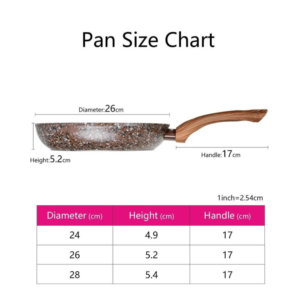 Magic Brown Series Aluminium Non Stick Frying Pan with Induction Bottom, 24 cm - Image 4