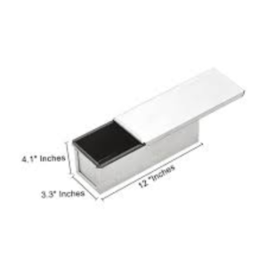 Sanneng SN2004 Aluminium Alloy Bread Pan With Cover, L 37 x W 12 cm - Image 3