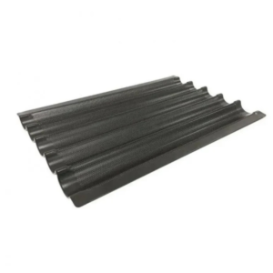 Sanneng SN1598 Aluminium Alloy 5 Rows Baguette Tray non Stick, L 60 x W 40 cm - Image 2