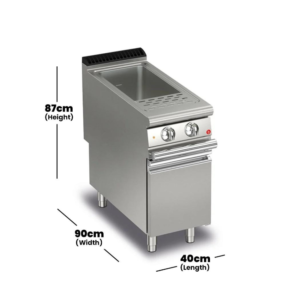 Baron Q90CP/E400 Electric Pasta Cooker 1 Bowl, 40 l, 8.5 kW, 40 x 90 x 87 cm - Image 7