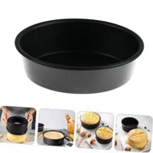 Louis Tellier Non-Stick Obsidian Round Plain Cake Mould Ø 20CM, H 4.5CM - Image 4